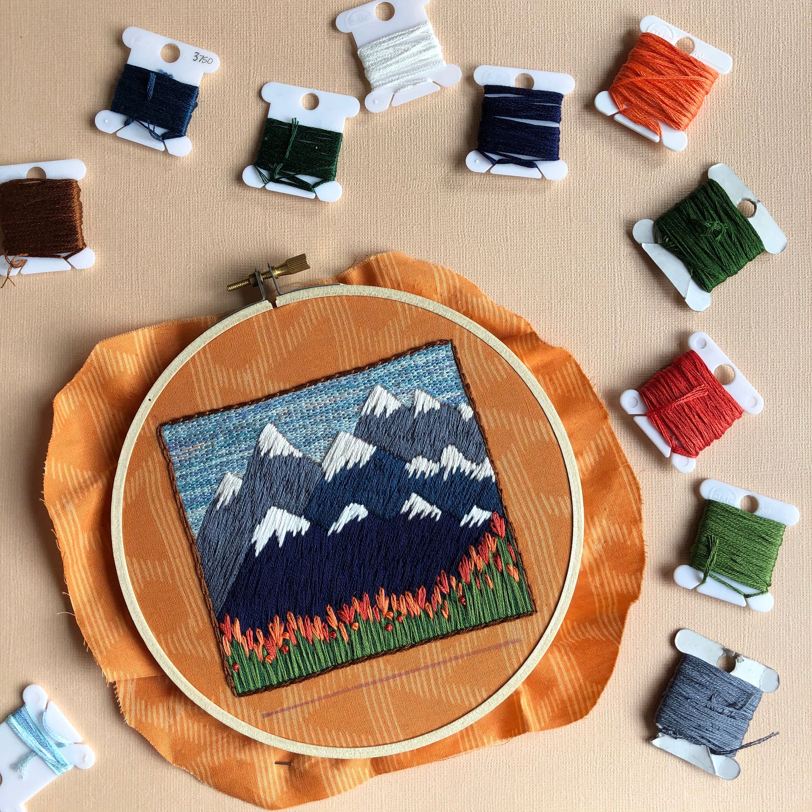 PNW hand embroidery pattern