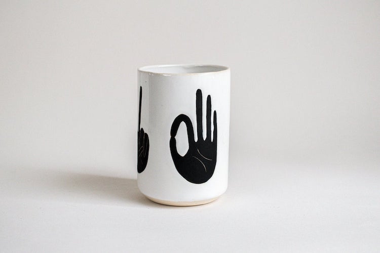 Handmade ceramic cup