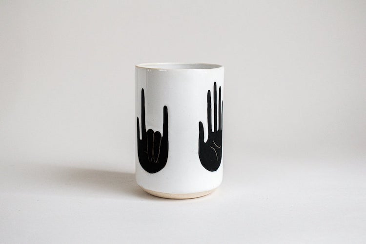 Handmade ceramic cup