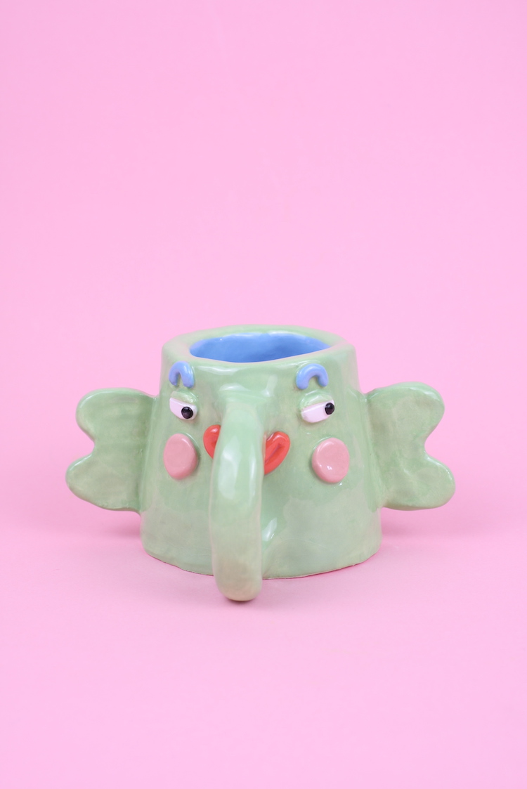 Elephant ceramic pot by Naomi Anderson-Subryan