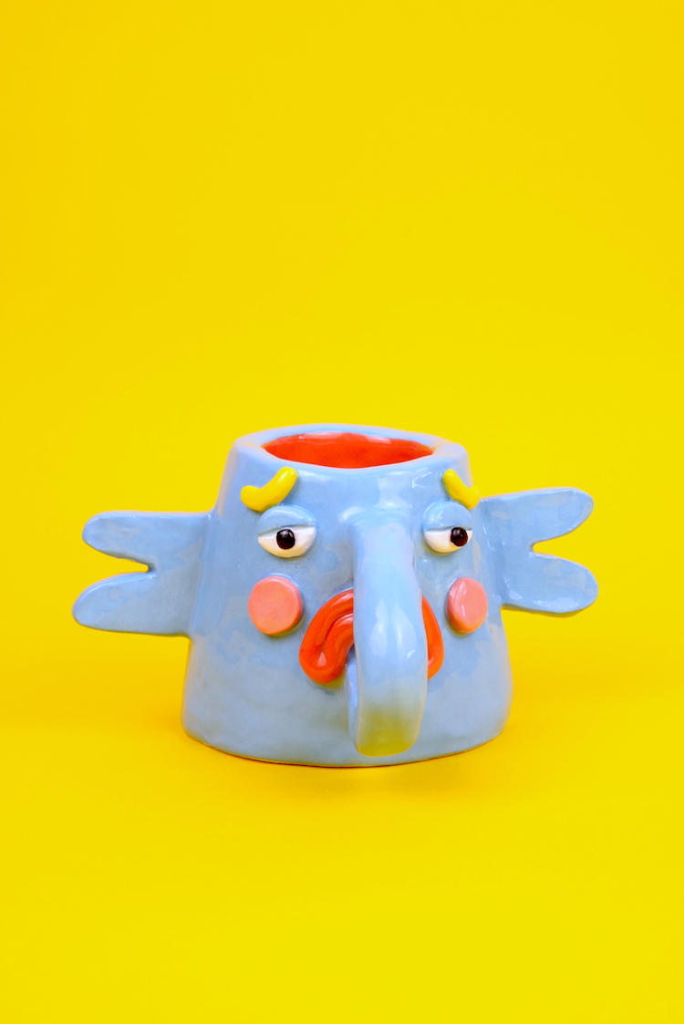 Elephant ceramic pot by Naomi Anderson-Subryan