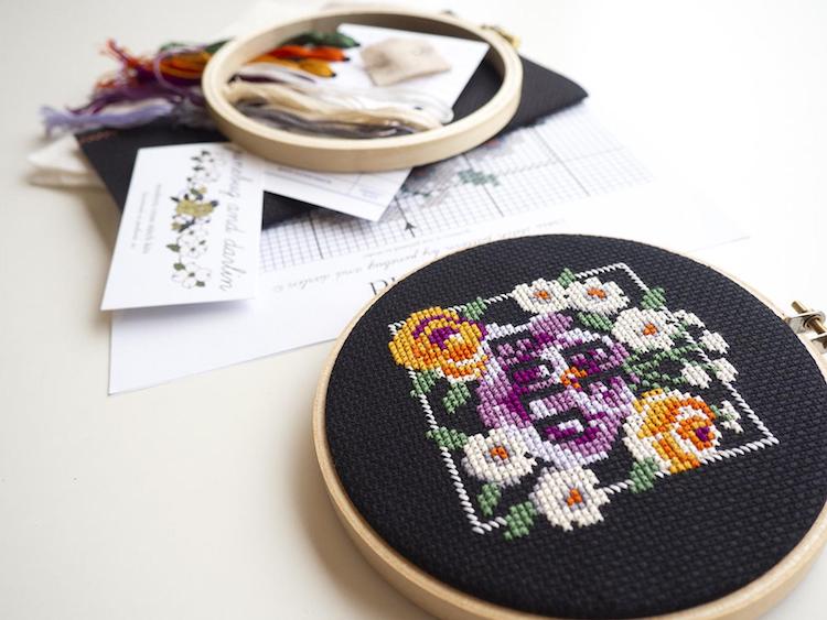 Cross stitch kit by Junebug and Darlin