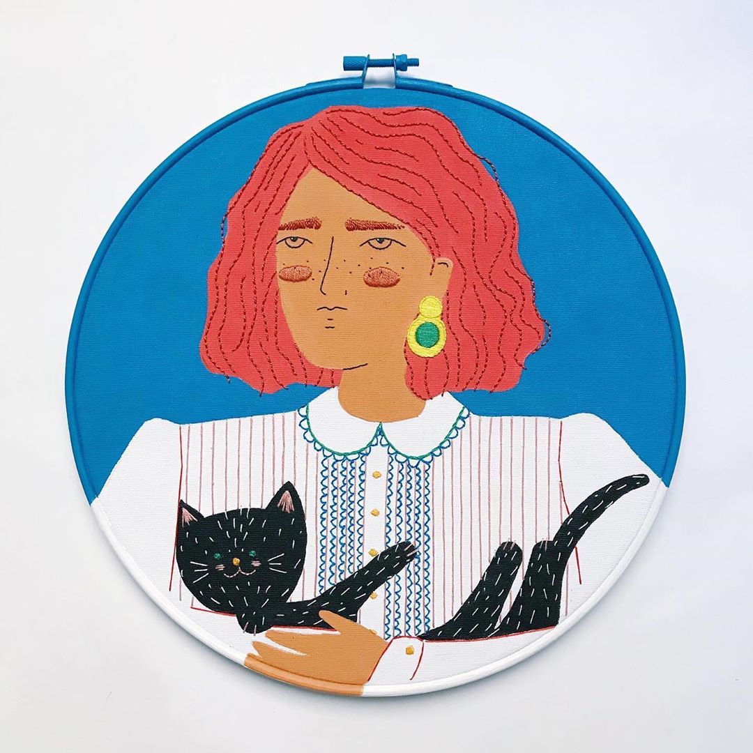 Contemporary embroidery by Cel Castellá