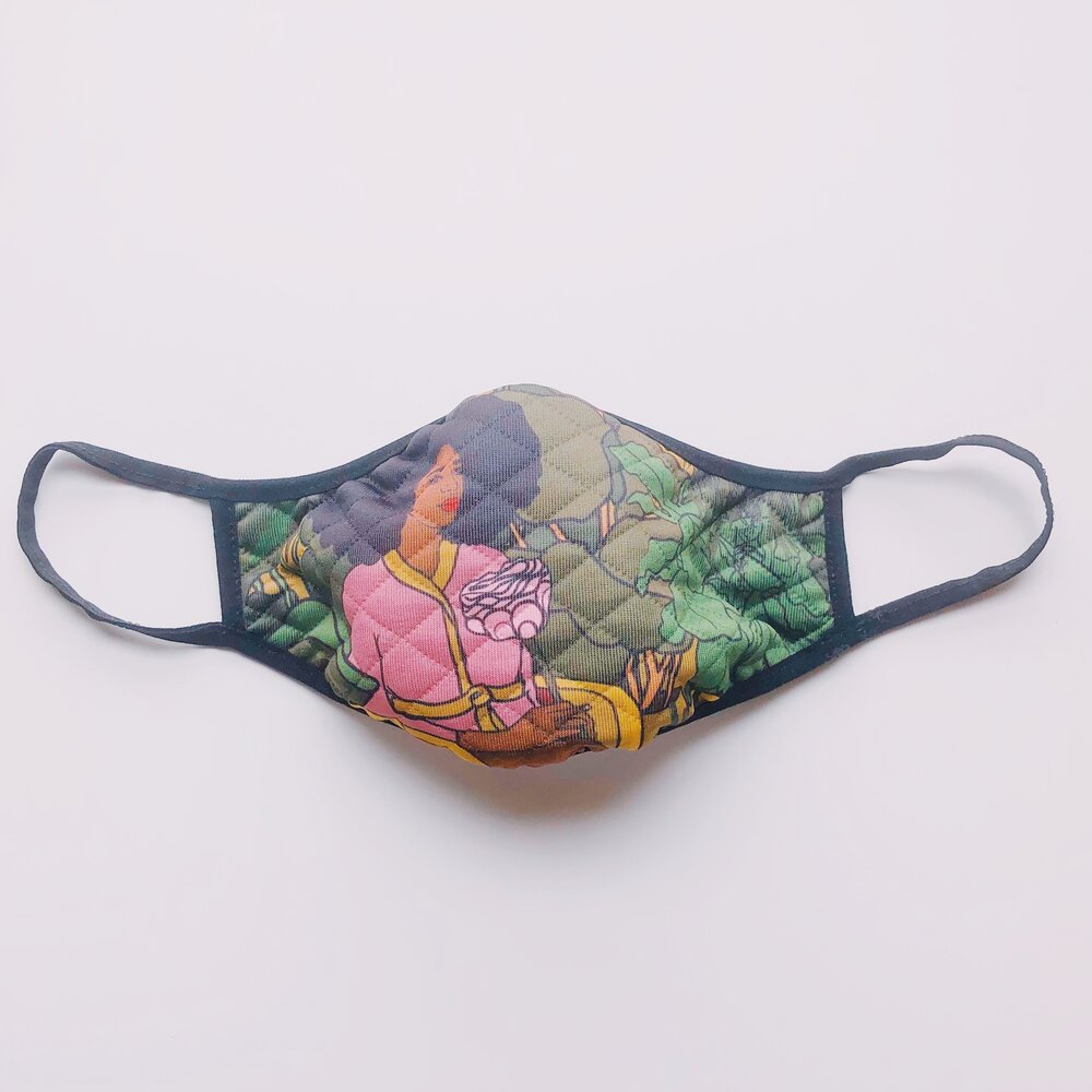 'Plant Mom' cloth face mask