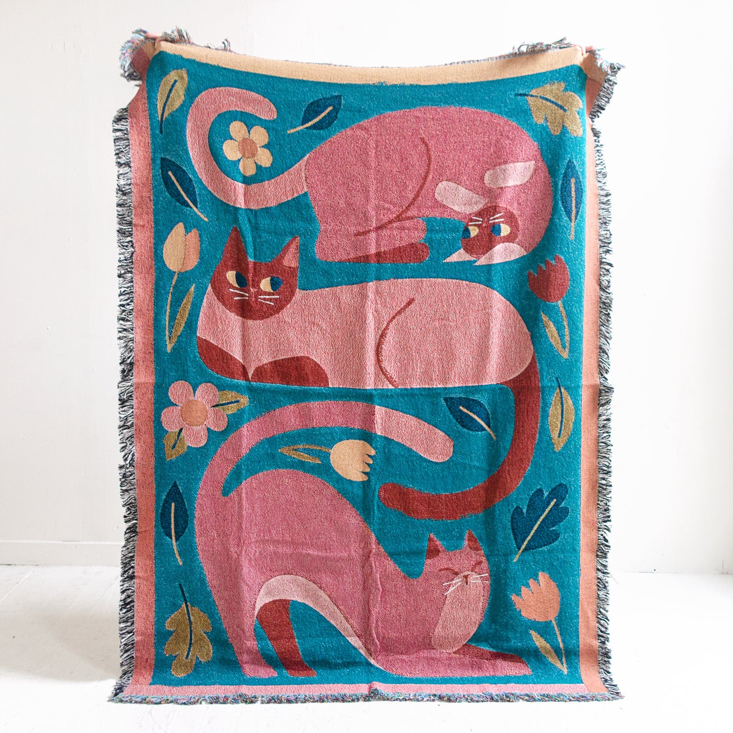 Cat throw blanket