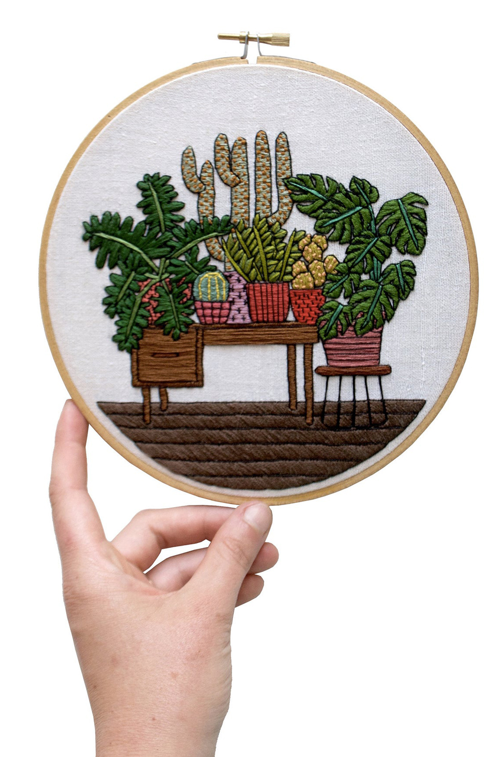 Contemporary embroidery pattern by Sarah K. Benning