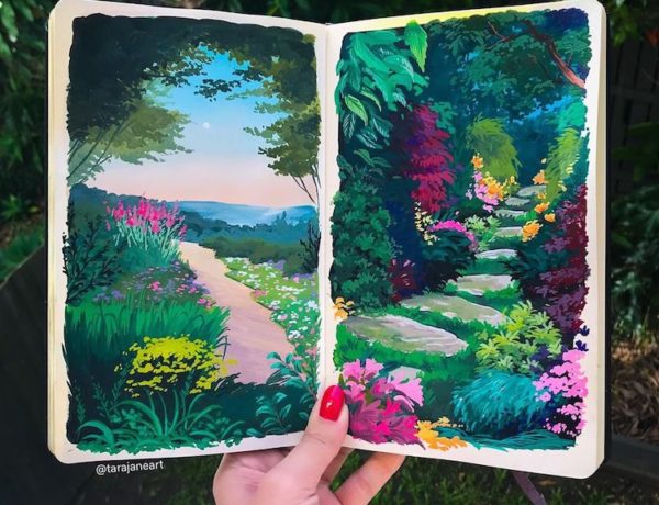 Sketchbook painting by Tara Jane