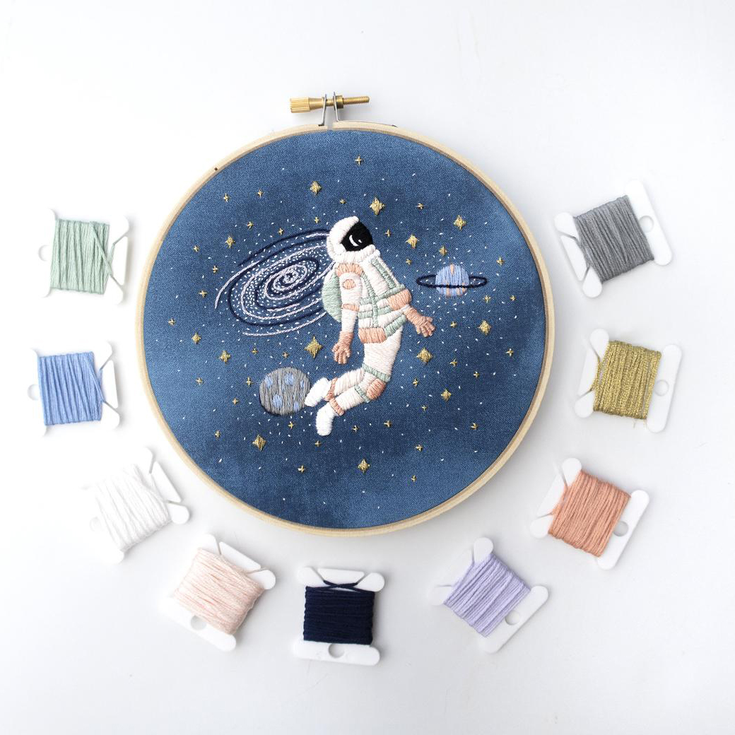 Astronaut Embroidery Pattern