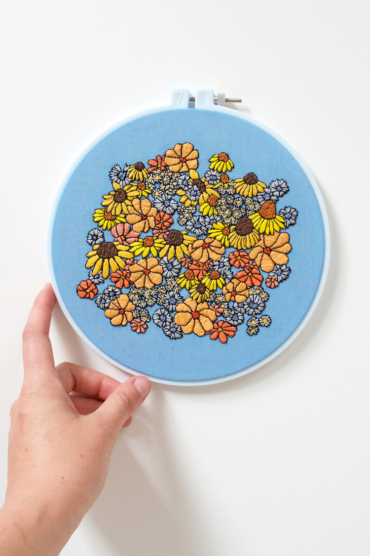 Contemporary embroidery pattern by Sarah K. Benning