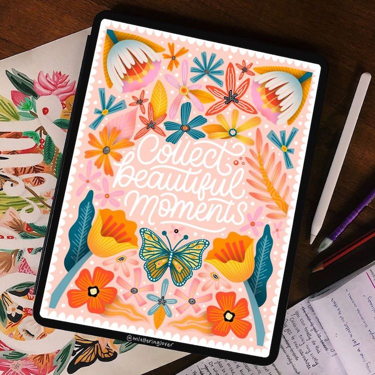 Hand lettered illustration by Macarena Chomik