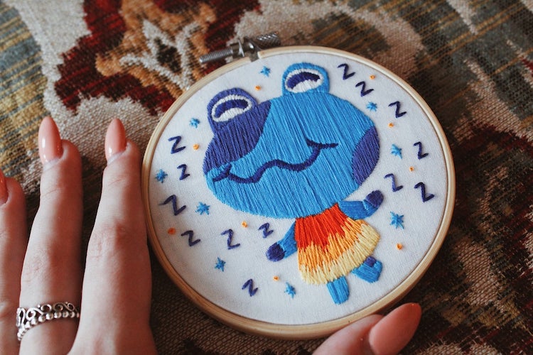 Go to Your Own Stitchy Island With These Charming Animal Crossing  Embroideries - Brown Paper Bag