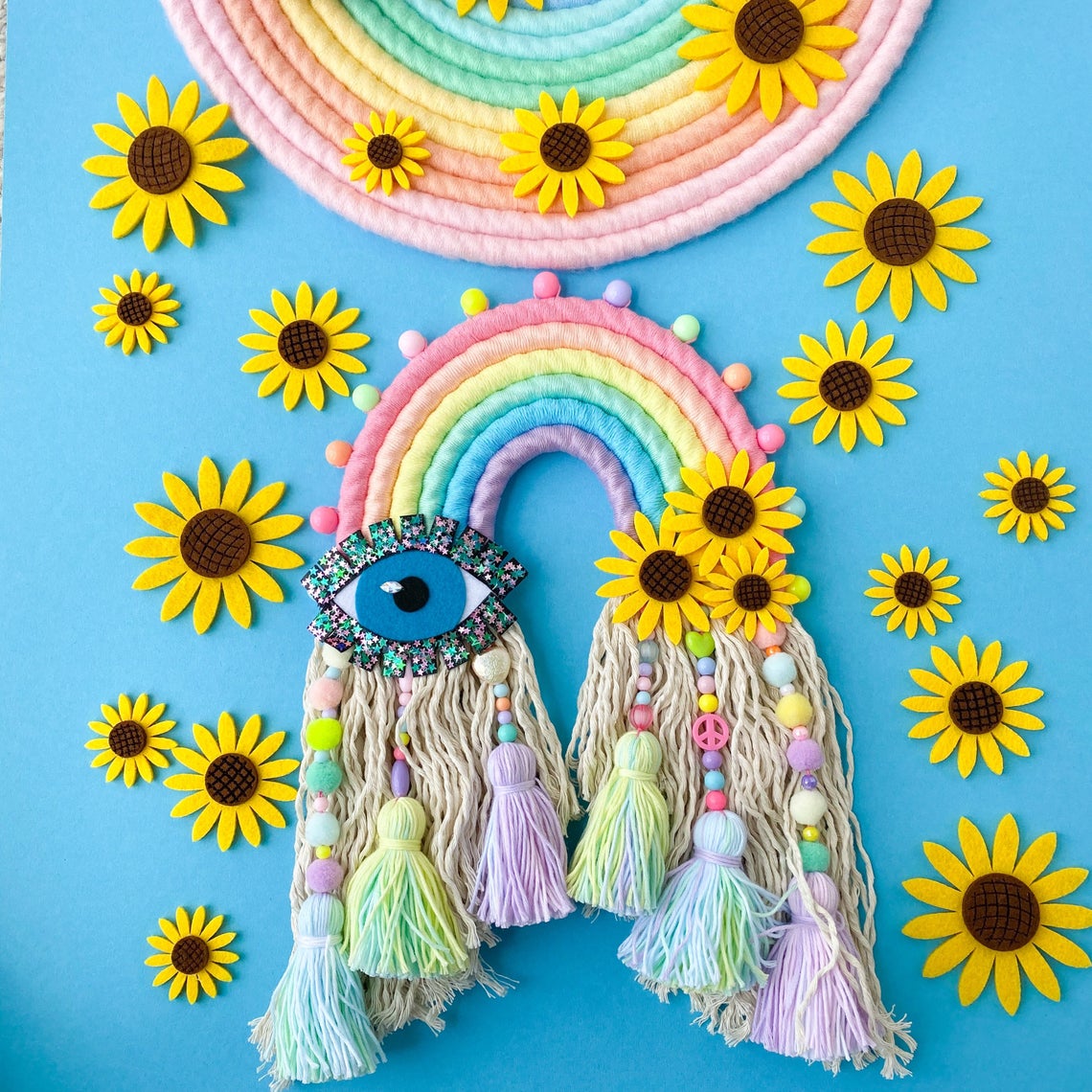 Rainbow wall hanging