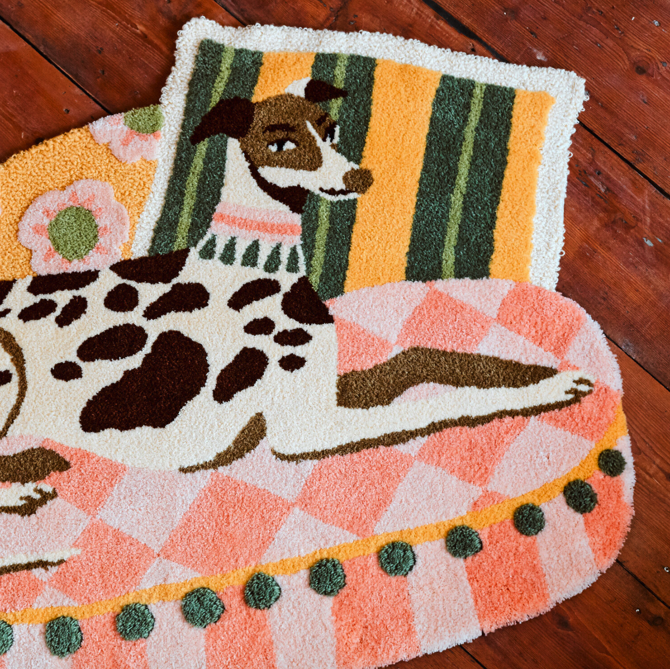 "Dandy Dog" rug by Bodil Jane