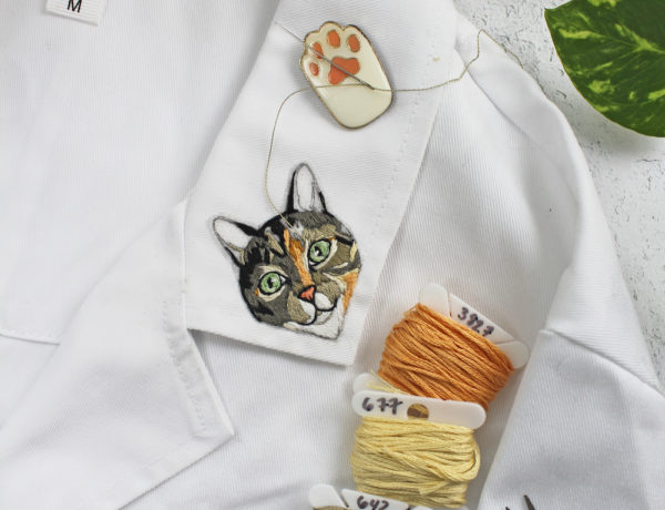 Custom pet embroidery by Sara Barnes / Brown Paper Stitch