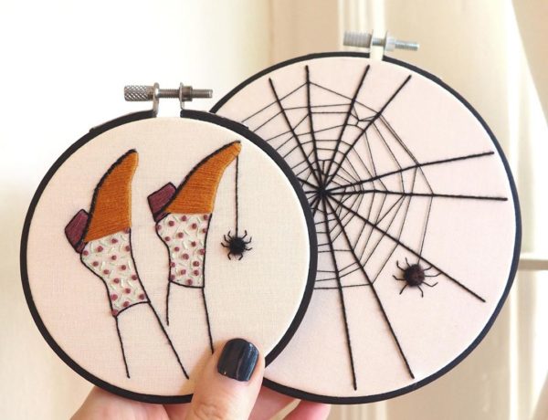 Halloween embroideries by Dearest Q