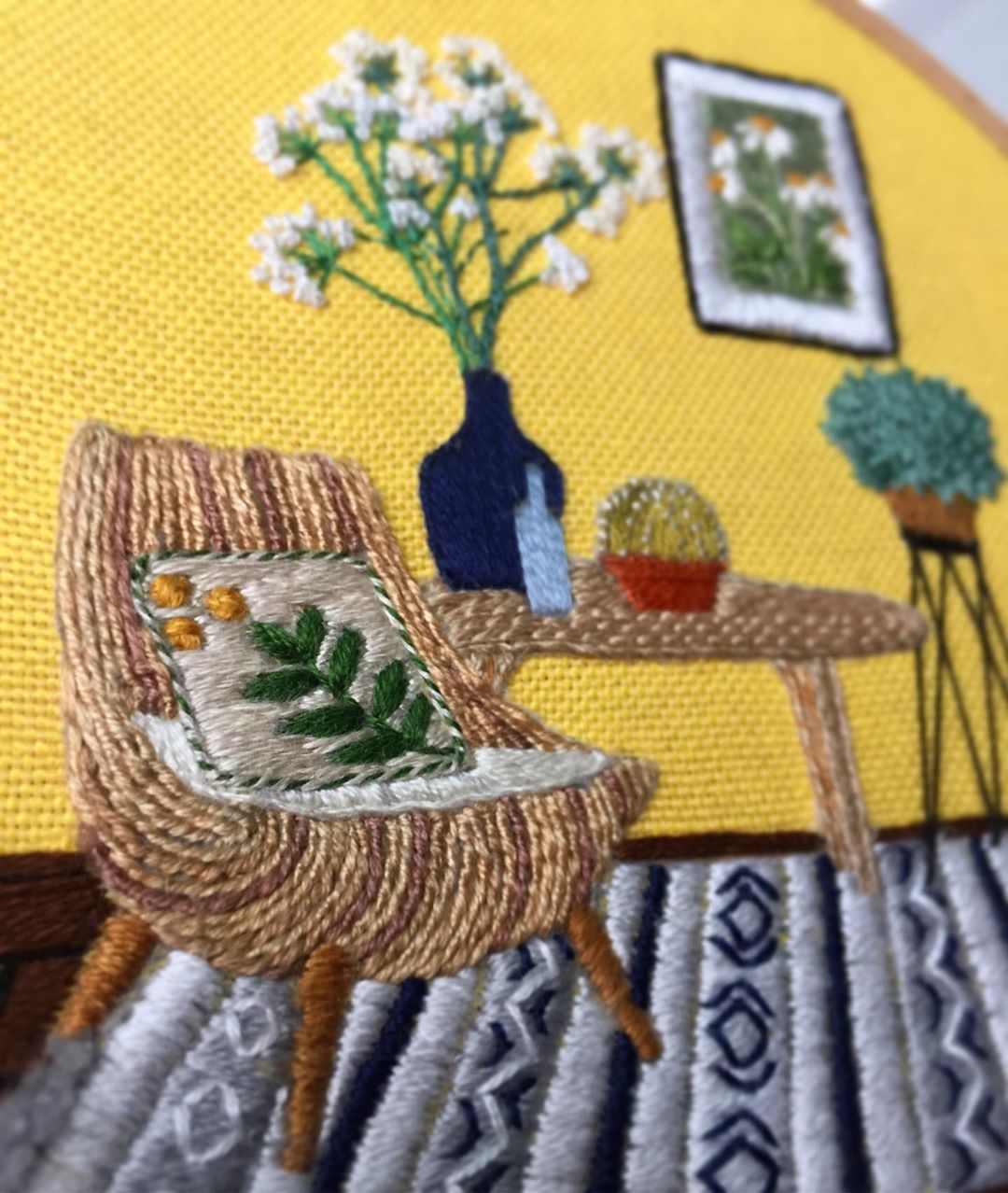 Interior embroidery by Fatma Karaca