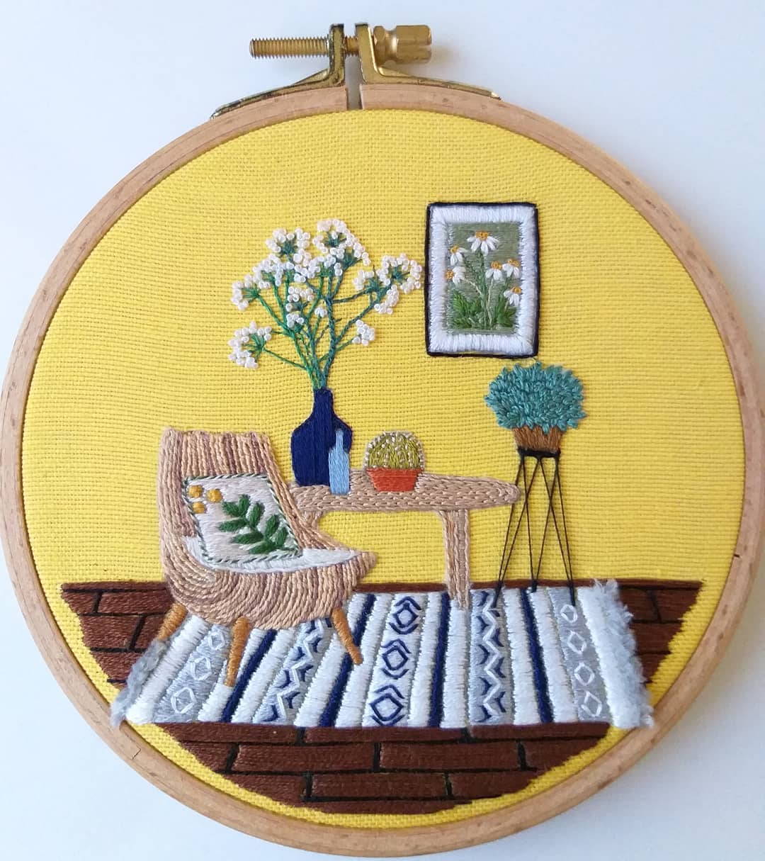 Interior embroidery by Fatma Karaca