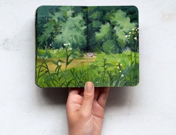 Painted Sketchbook by Hannah Podury