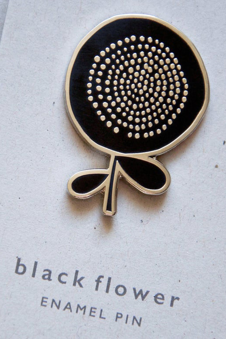 Flower enamel pin