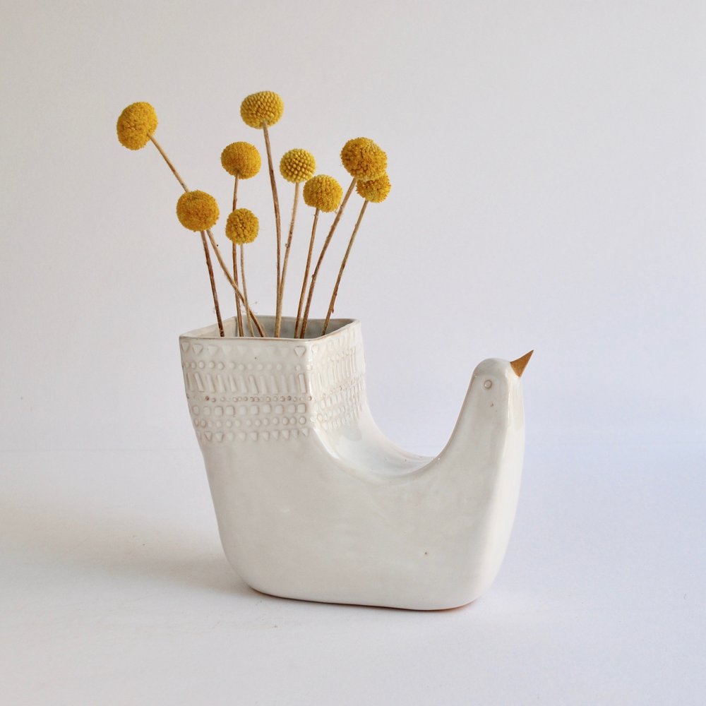 Swan vase