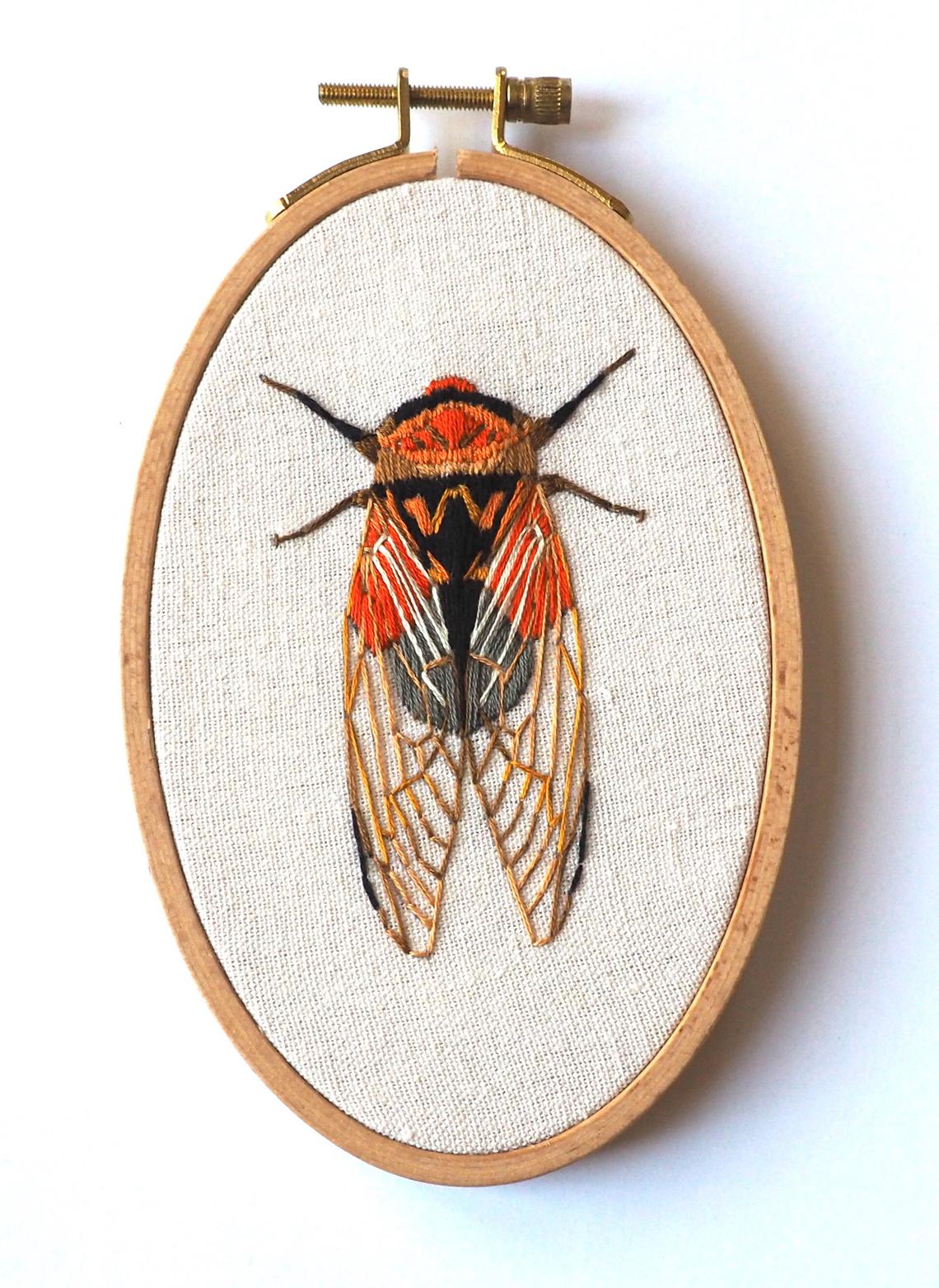 Cicada PDF Embroidery Pattern