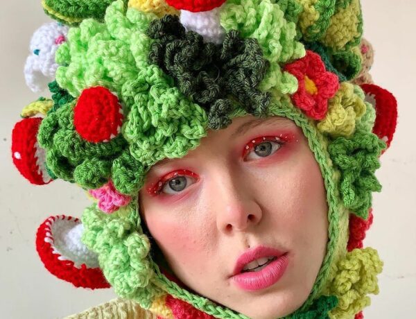 Crocheted balaclava by Knotted Neon