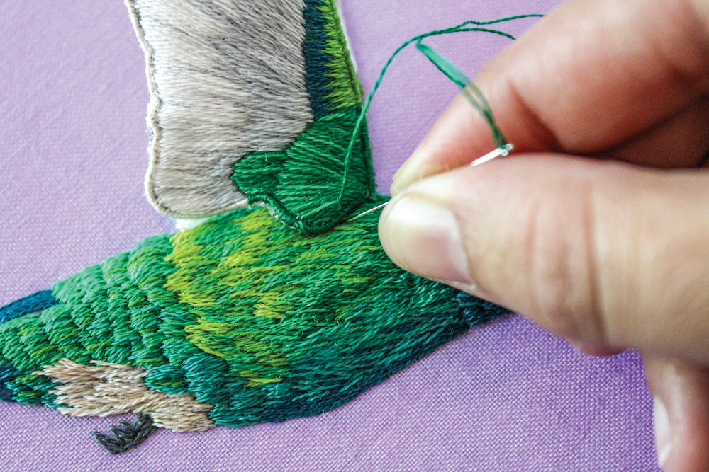 Stumpwork Embroidery and Thread Painting: Stitch 3D Nature Motifs by Megan Zaniewski