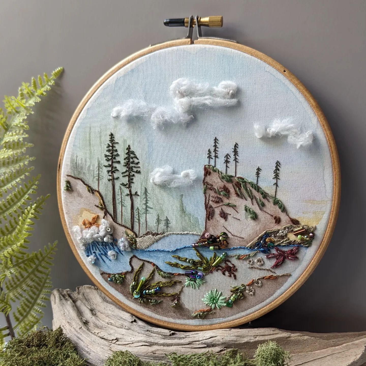 National Park embroidery art by Shannon Moser