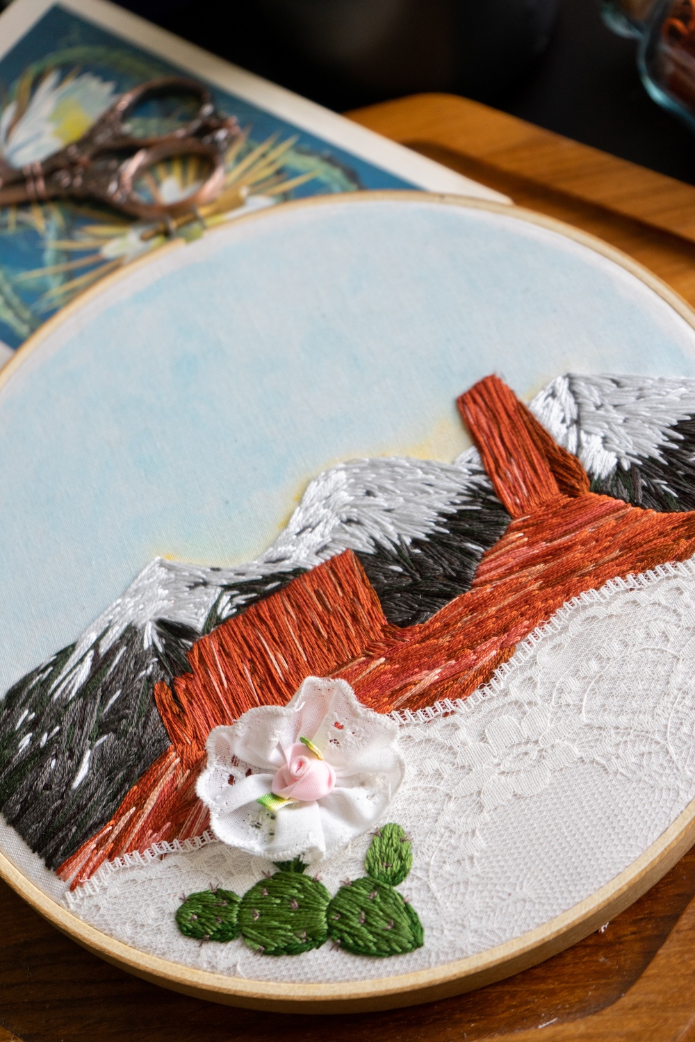 National Park embroidery art by Shannon Moser