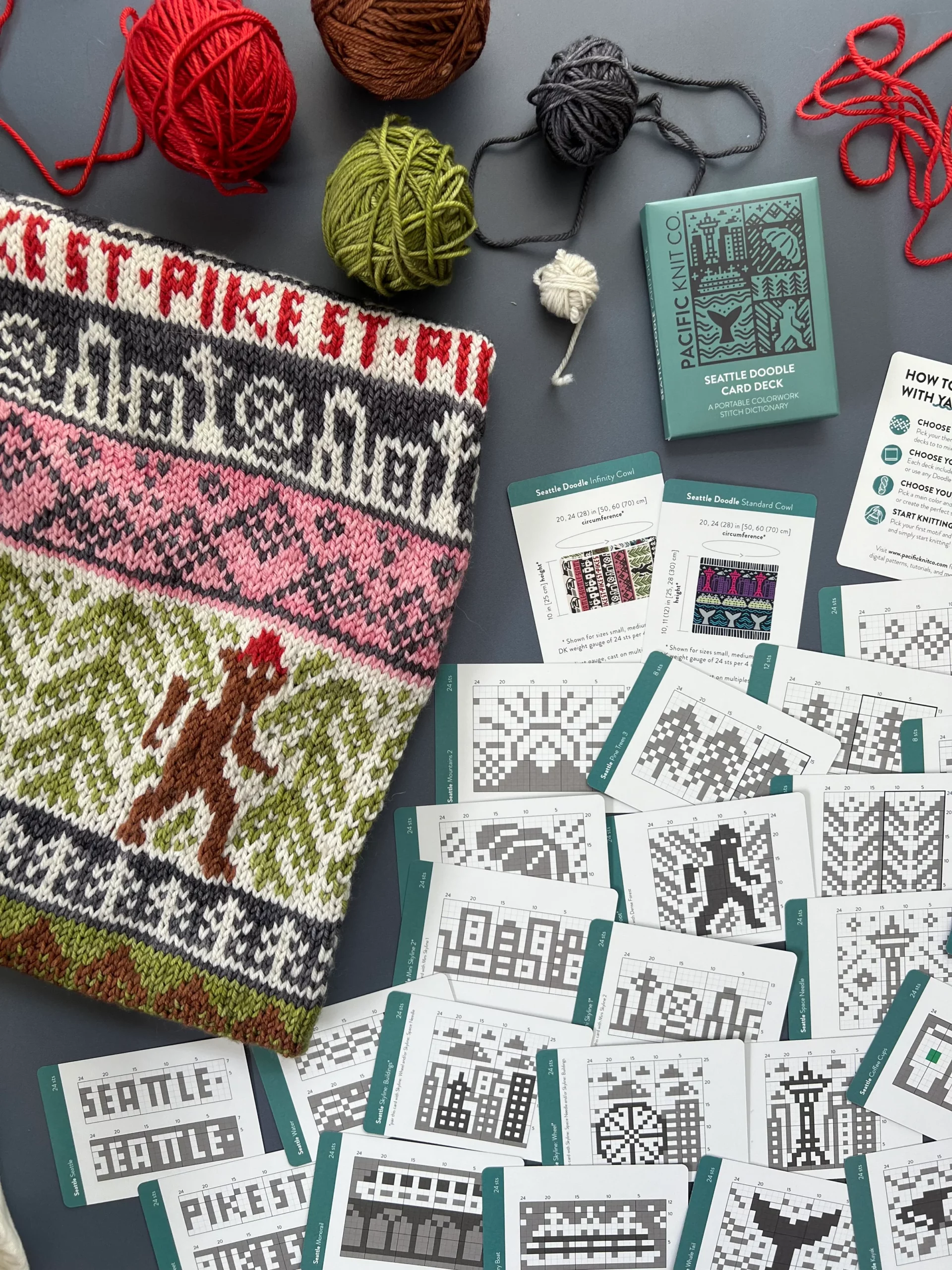 Knitting Doodle Deck by Pacific Knit Co. 