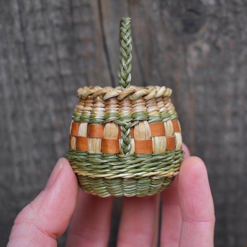 Miniature Woven Baskets by Foraged Fibres