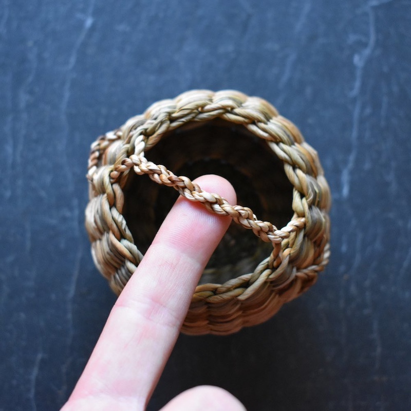 Miniature Woven Baskets by Foraged Fibres