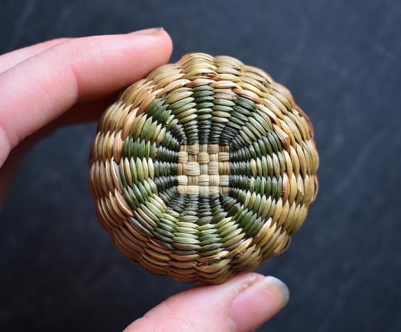 Miniature Woven Baskets by Foraged Fibres